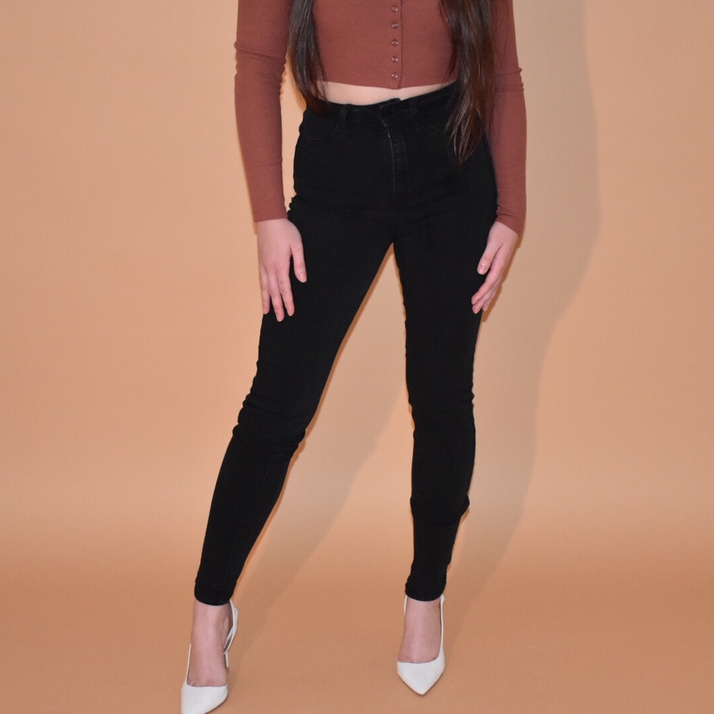 Fashion nova high waisted black jeans - Picture 1 of 6